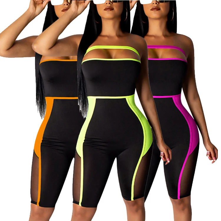 

Hot Design Off Shoulder Summer Sexy Club Wear Fashion Printed Plus Size Jumpsuit