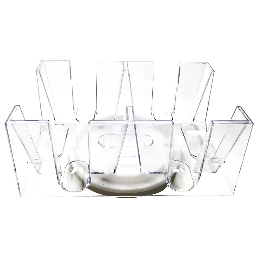 

6 Deck Revolving Rotating Canasta Playing Card Tray