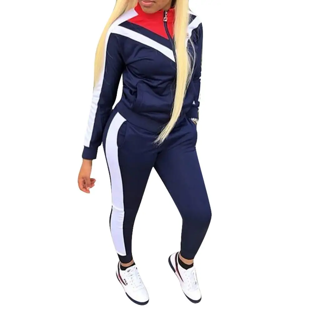 

2018 New Design Sport Tracksuit For Women Winter Coat And Pants Sport, As picture