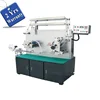 UGS21S 2 color front 1 color back Automatic Flexo Fabric Label Printer, Rotary Flexographic Printing Machine with Perfecto Ink