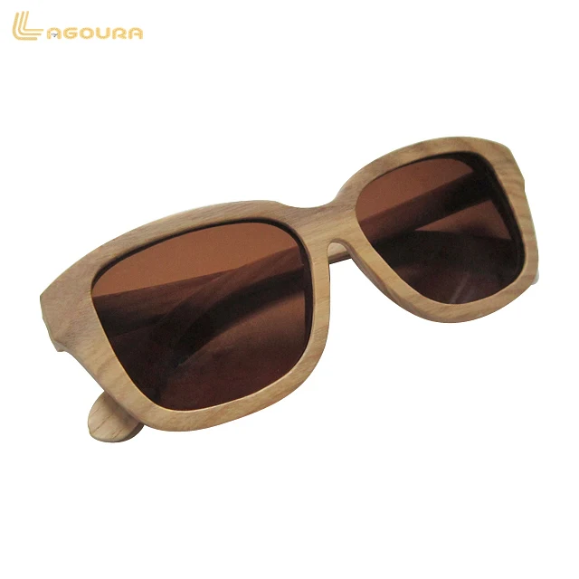 

OEM fashion wooden frame sunglasses wood sunglasses, Natural wood color