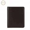 Genuine leather portfolio a4 size file folder With Rings
