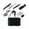 10 in 1 Multi tool set outdoor camping emergency first aid survival kit with fire starter
