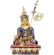 GAOXUQIANG Budista Tibetano Suministros tántricos 12.5 cm Estatua de Padmasambhava Resina Buda Solemne 