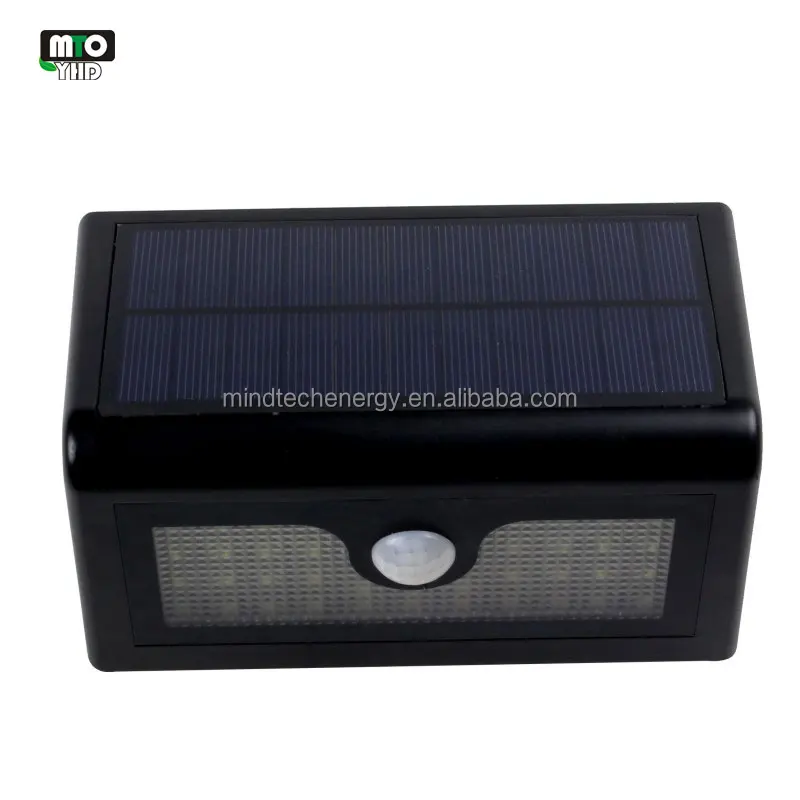 Rechargeable 4W small LED wall lights, solar garden light with motion sensor