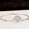 New Design Zircon Alloy Bracelet Silver Plated Smile Face Micro-inserts Zircon Bracelet