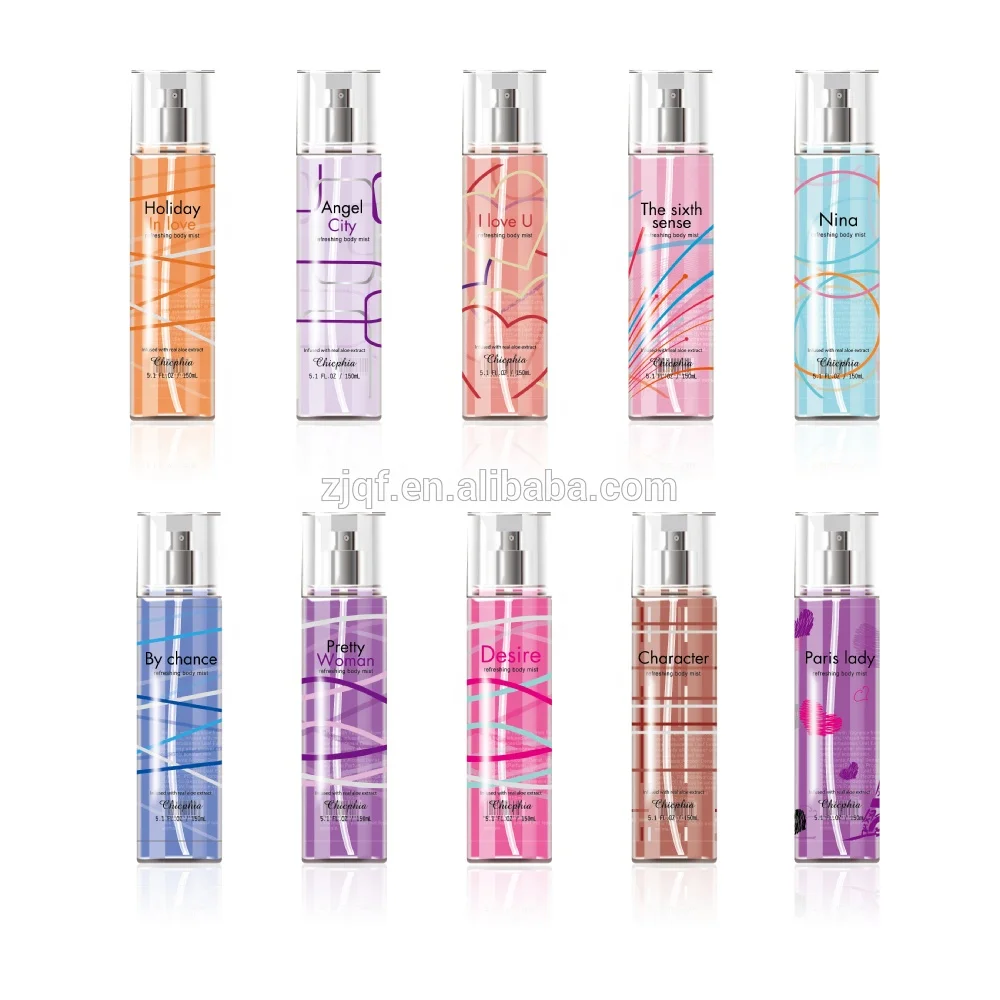 

Factory Cheap Natural Female long lasting Body Spray Names Supply