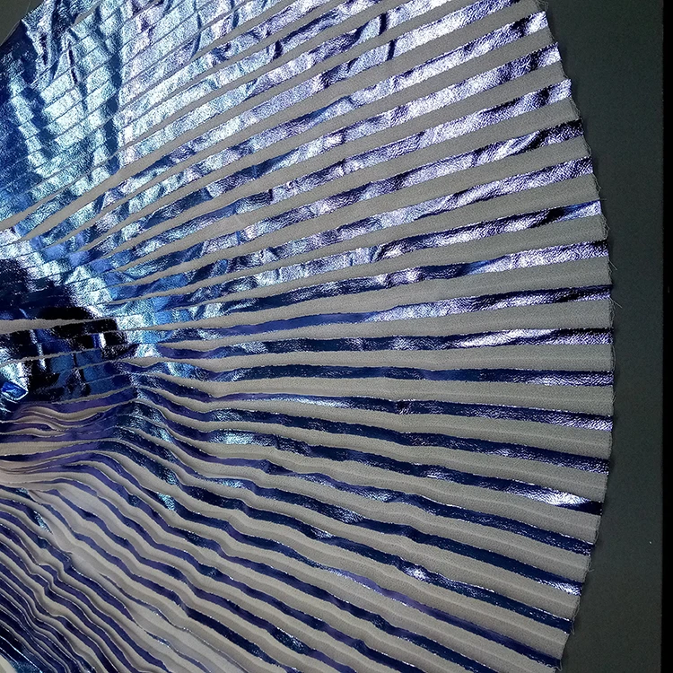 
Synthetic woven fabric fashion polyester chiffon printed pleating foil print fabric 