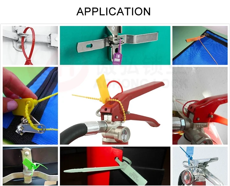 Factory wholesale pull tight plastic fire extinguisher plastic security seal