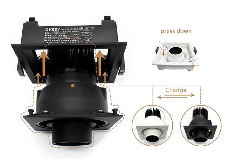 led grille downlight