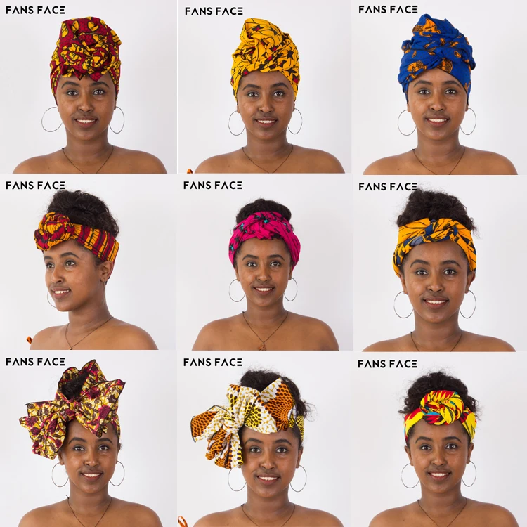 

2018 Factory Direct Sale African Headwrap Styles Various Designs, Colorful african headwrap styles as pic