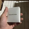 Luxury Handmade Custom hot satmp Logo Leatherette Paper Jewelry Gift Box , Ring Box, Earrings Storage Box with insert