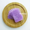 wholesale price biogegradable washable purple lavender konjac wipe