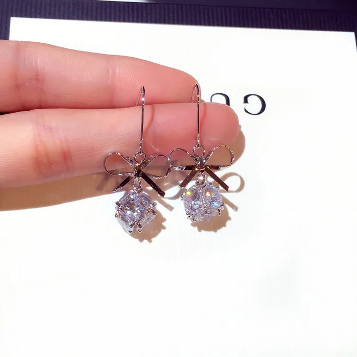 

MYLOVE E1716 New fashion South Korean earrings exquisite super beautiful bow knot stud eardrop