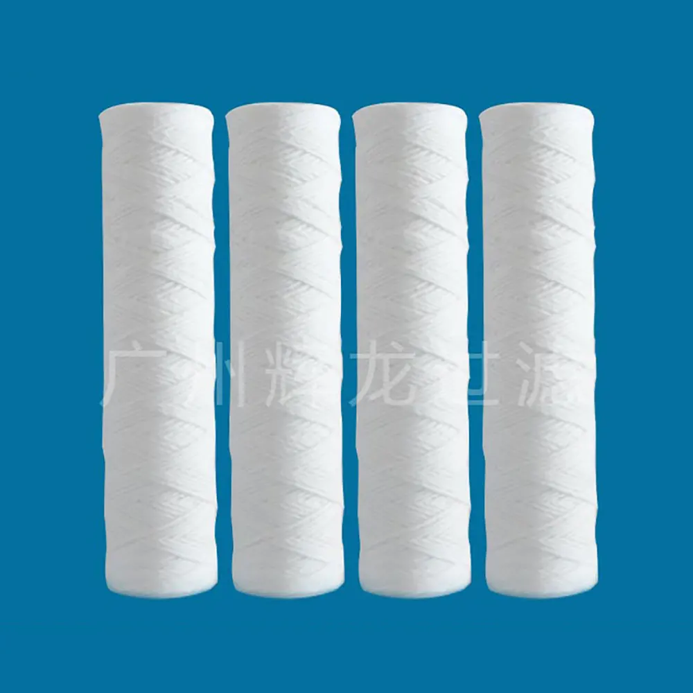 
PP core string wound water sediment filter cartridge with 5 micron 