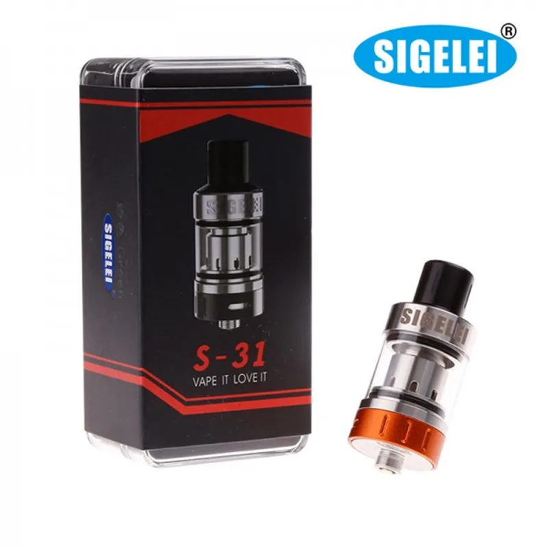 
Original Sigelei electronic cigarette for Sigelei S-31 Atomizer vape 5 colors Tank 510 atomizer 