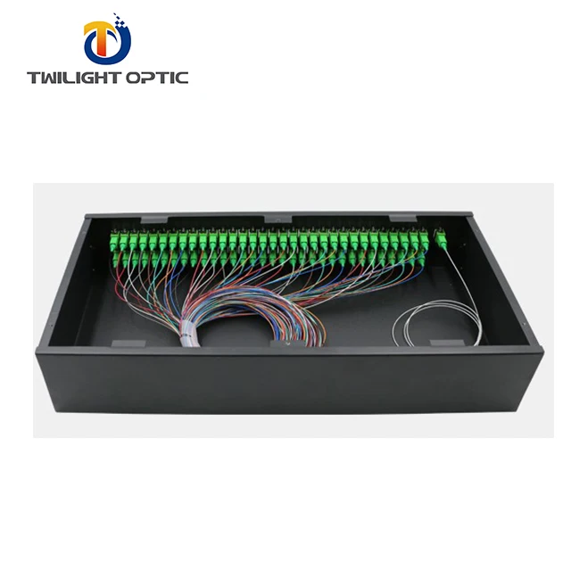 Standard Rack Mount 1 * 64 SC APC/UPC Connector PLC Splitter