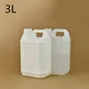 3L white square food grade clear plastic wine bottle hdpe drums barrels with lids oil plastic barrel
