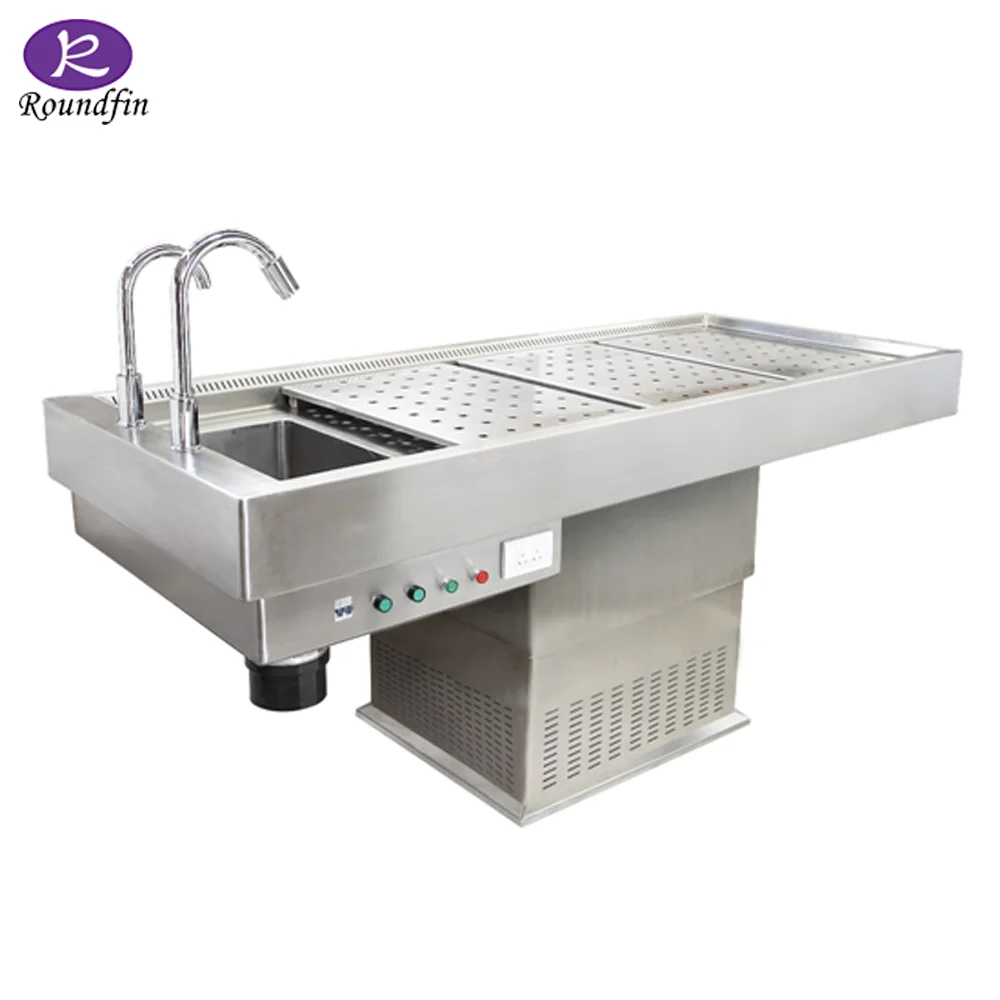 Mortuary Lifting Trolley Dead Body Transport Cart Lifter With