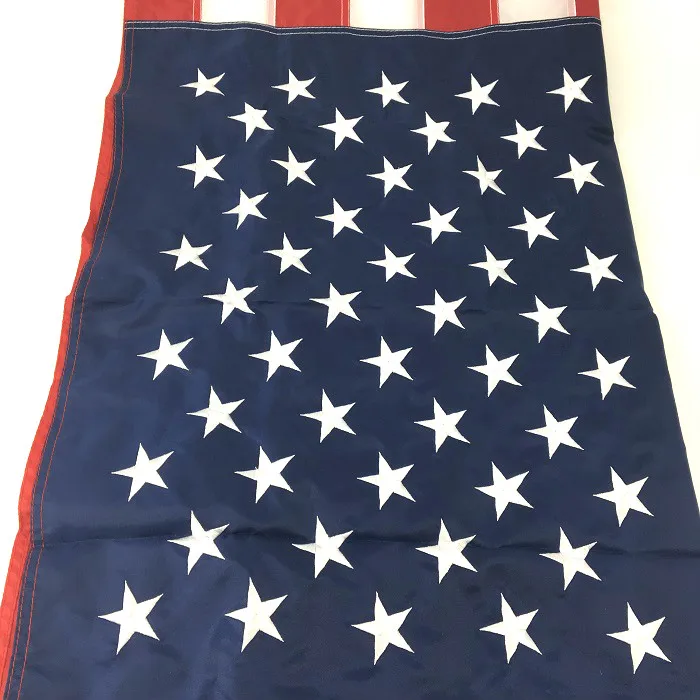 Thin Blue Line Flag 3x5 Ft Nylon Embroidered Stars Sewn Stripes