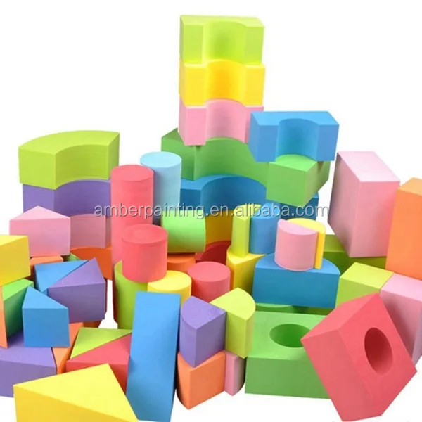 Non toxic custom educational eva foam building blocks for kids