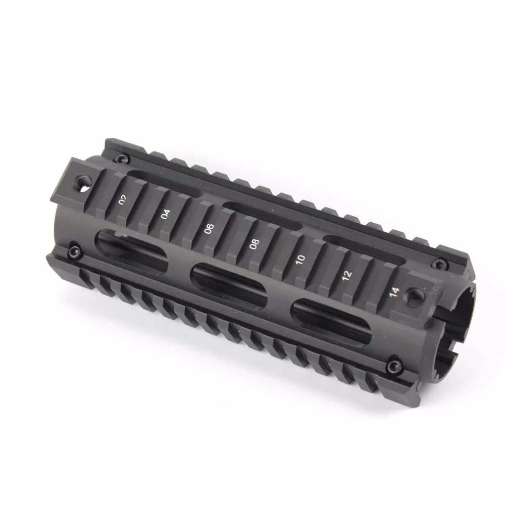 

6.7 Inch Free Float Quad Rail Handguard with Two- Pieces Design, Matte black