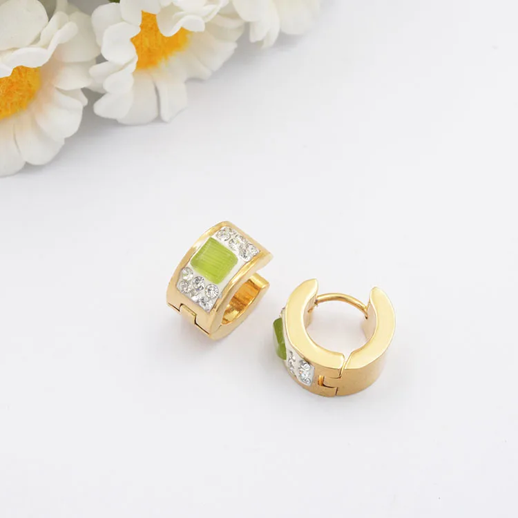 

cheap wholesale gem earring women jewelry, Gold