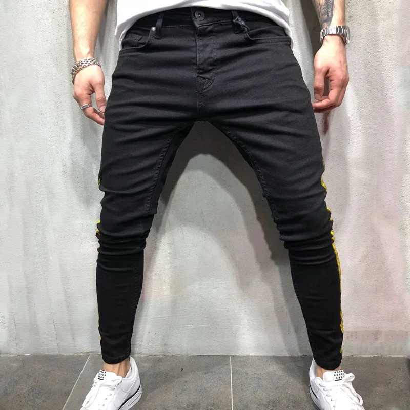 2018 New Designs Photos China Slim Fit Streetwear Mens Jeans Stretch ...