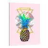 High definition canvas print wall poster painting of pink pineapple for girl room