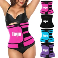 

Custom Logo Cheap 4 Color Adjustable Hooks Compression Belt Women Workout Tummy Neoprene Waist Trainer