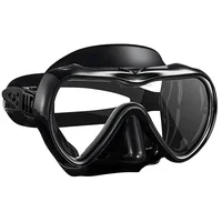 

Professional Adult Single-Lens Tempered glass Black Silicone Diving Mask