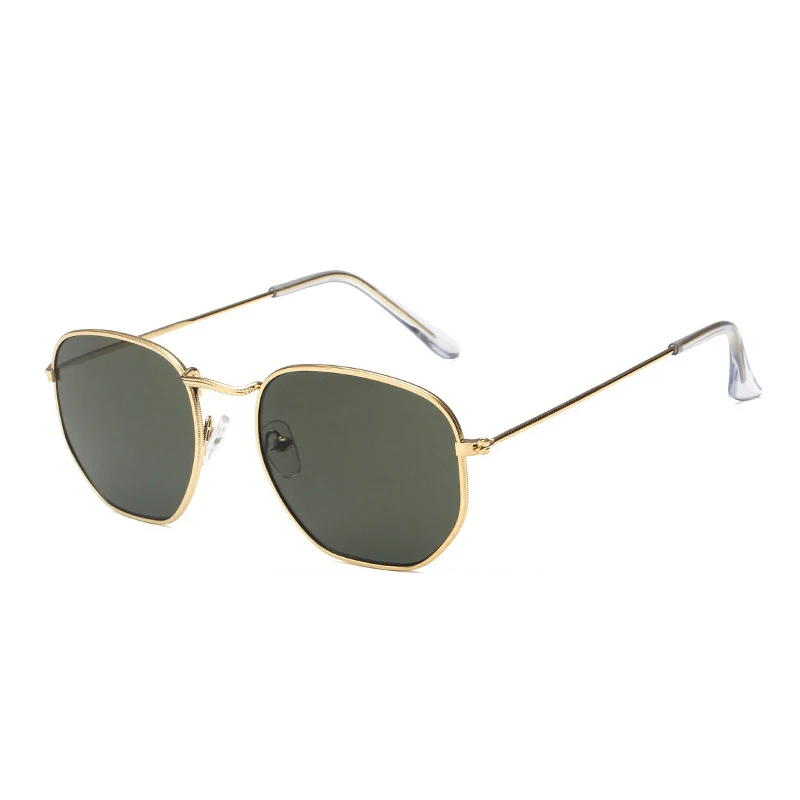 

HBK Classic Vintage Fashion Brand Designer Hexagon Sunglasses Women Men