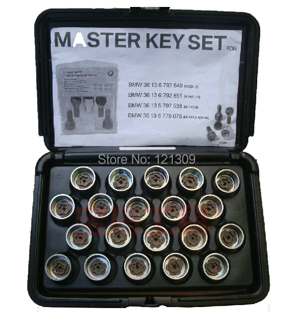 master wheel lock key set