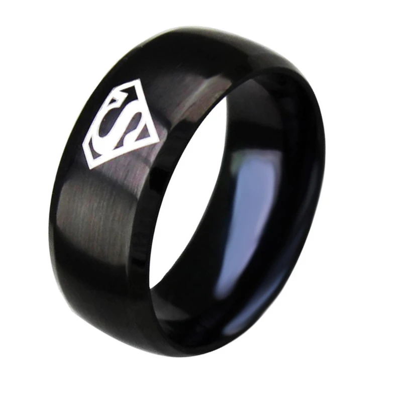 

Top Quality Stainless Steel Ring Popular Titanium Ring Superman Ring R83