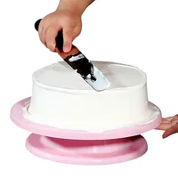 

28cm Plastic Cake Turntable Rotating Anti-skid Cake Decorating Turntable Rotary Table Round Cake Stand Kitchen Baking Tools