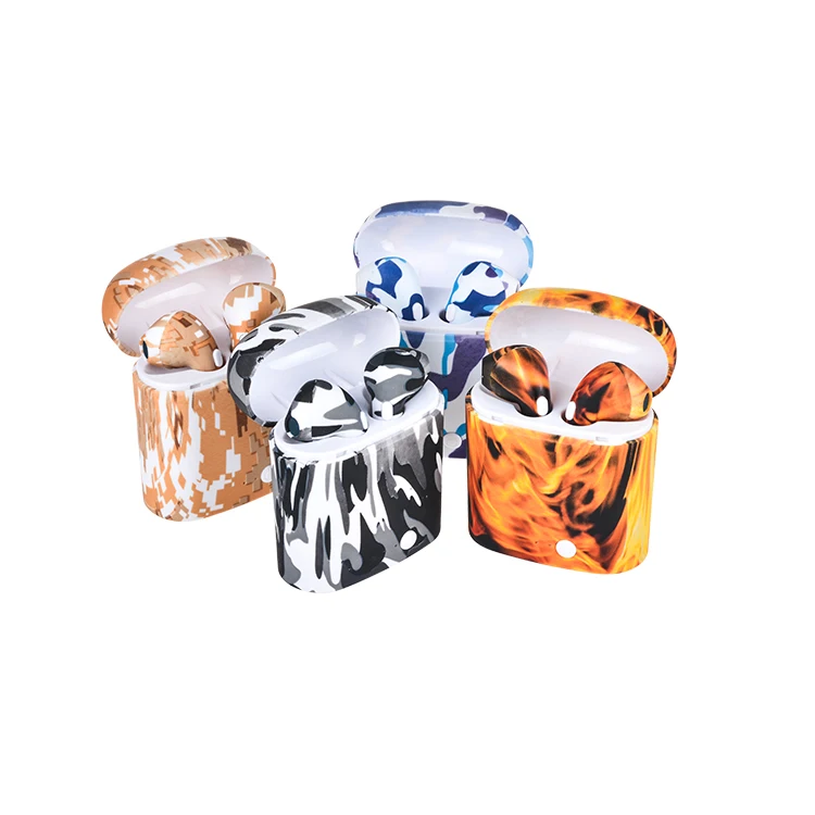 

i7s painted wireless earbuds mini blue tooth earphone stereo headset with charging box, Black/white/gold/red/