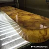 Artificial Onyx Slab Translucent Stone Faux Alabaster Sheet Countertop