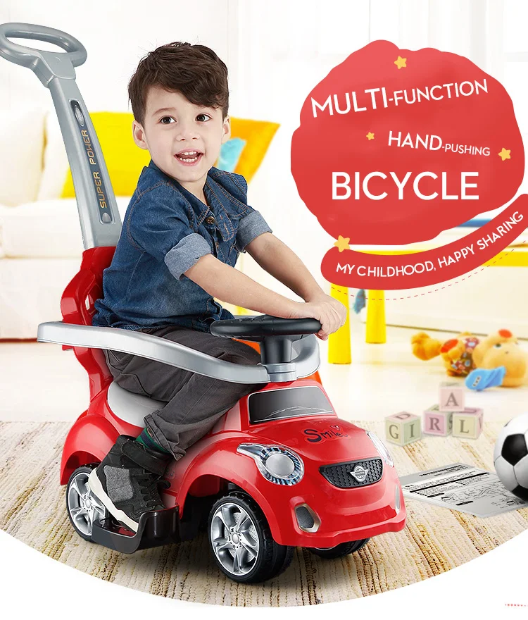 Fashionable Colorful Slide Children Ride On Car With Push Handle Buy