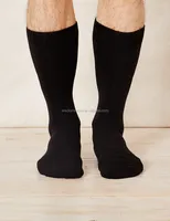 

custom logo soft thermal black men thick Heavy duty Bamboo work Socks