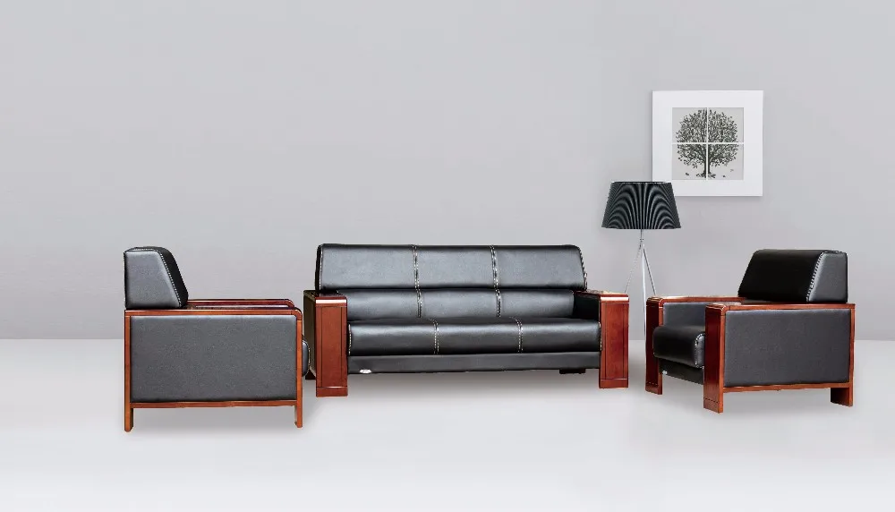 Guangxi Furniture Real Leather Sofas And Couchs Set In Living Room