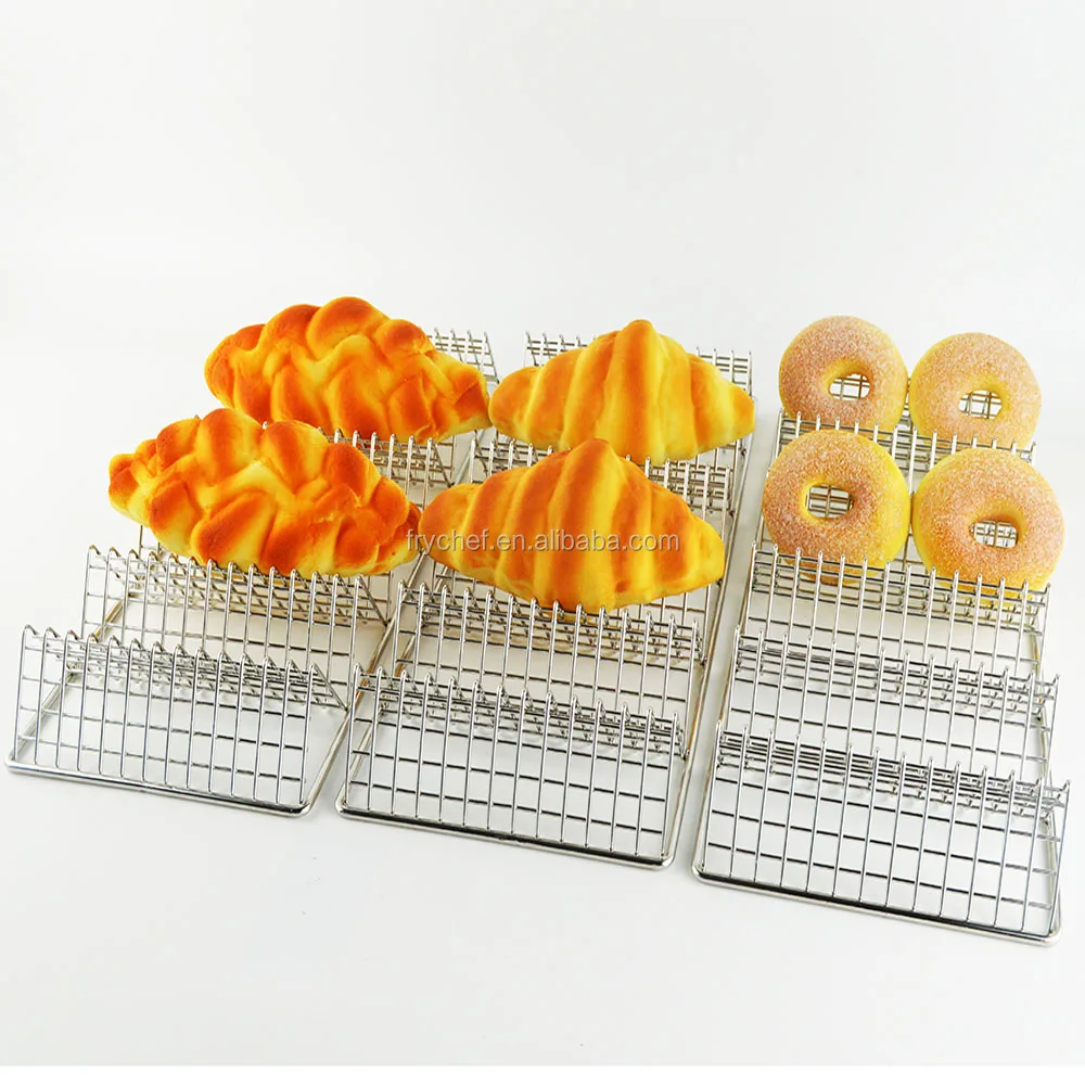 Multipurpose Metal Wire Bread Holder Rack Stainless Steel French Fry