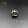 Fashion Jewelry Brass Ring with MOP and Crystal Setting