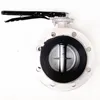Water Oil Or Gas Control 8 Inch Replaceable Seat Hand Operated Stainless Steel Flange Handle Butterfly Valve