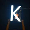 Metal Frame Lighted Alphabets A to Z Champagne Glorifier Custom VIP Letters Bottle Presenter with Handles