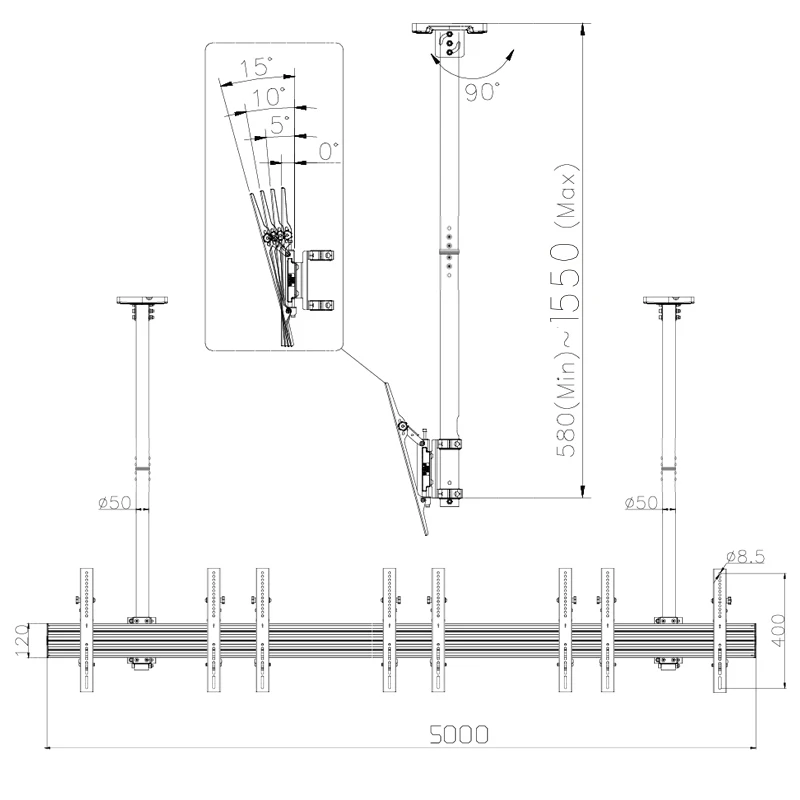 China Wholesale Anti Theft LED TV Mount Bracket