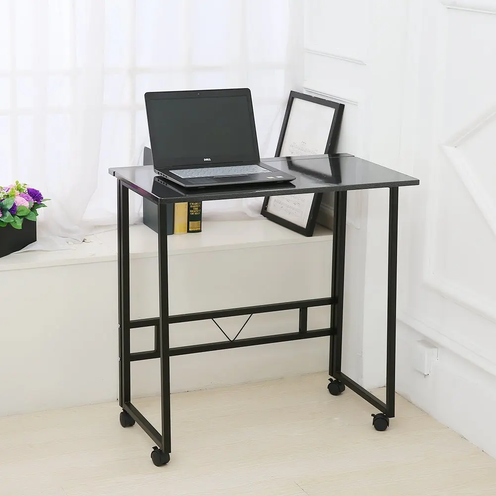 Folding Writing Table Rolling Laptop Notebook Computer Desk With