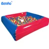 W166 Large inflatable pool for water balls/ red inflatable swimming pool/inflatable open ball pond for kids