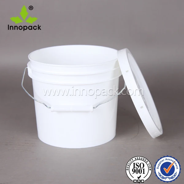 1 Gallon Pp Plastic Bucket With Matched Lid Paint Container With Wire Handle Buy Paint Bucket