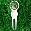 2016 innovative tool Brass golf divot tool golf pitch repair 4 magnets divot tool