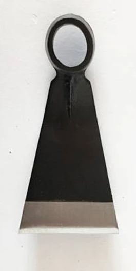 
wide weed steel digging hoe head with wooden handle 